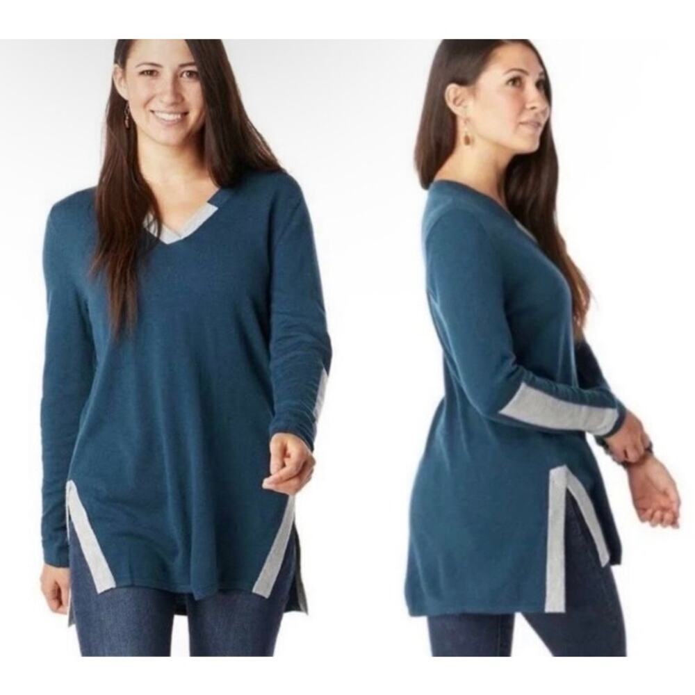 Smartwool Wmns Sz XS Shadow Pine Tunic Sweater Deep Marlin Heather Wool Blend